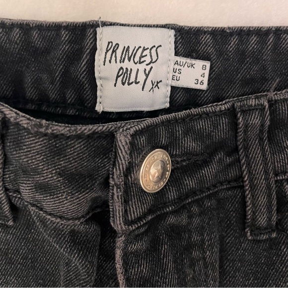 Princess Polly Distressed Blacks Jeana size 8 - Picture 2 of 4